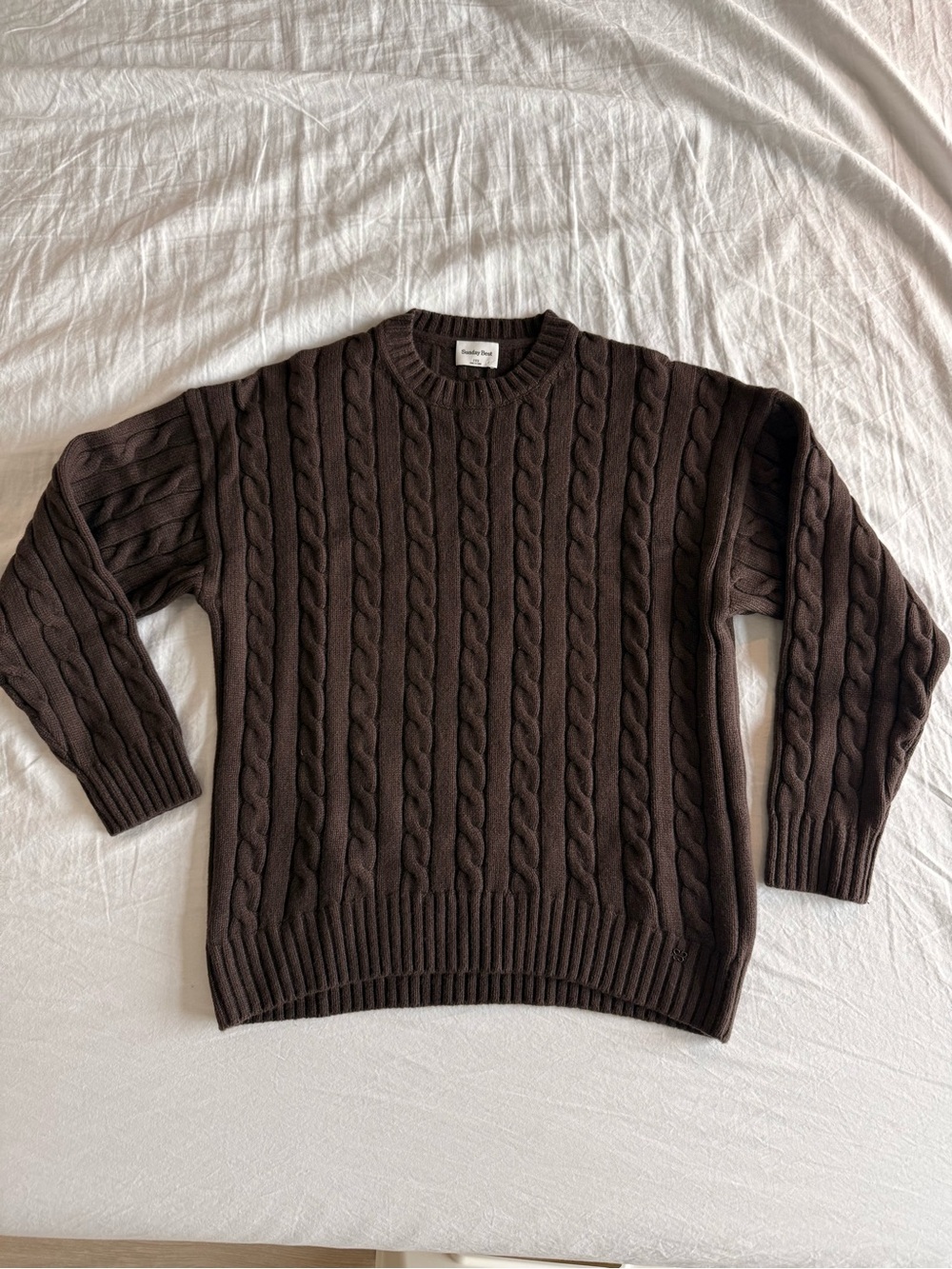 Aritzia Sunday Best Peggy Sweater Wool Rich Mocha Brown - Size 2XS Women’s